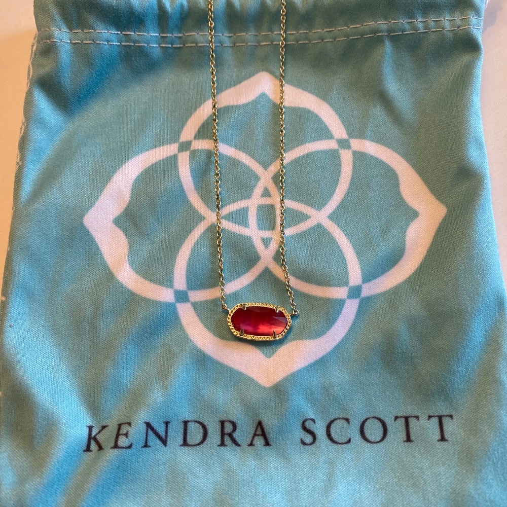 Kendra Scott Gold and Berry Elisa Necklace